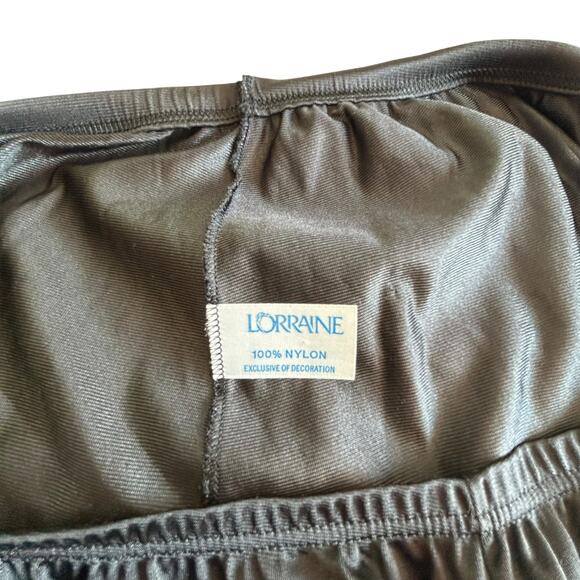 Gothic Lace Slip‎ Skirt Large Black Vintage Dark Feminine Romantic Layers Witchy - Picture 5 of 6